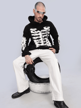 Marrow Black Hoodie - White Cobra