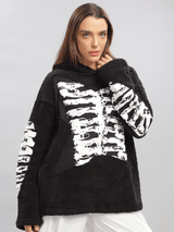 Marrow Black Hoodie - White Cobra