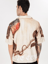 Desert Coil Camp Shirt - White Cobra