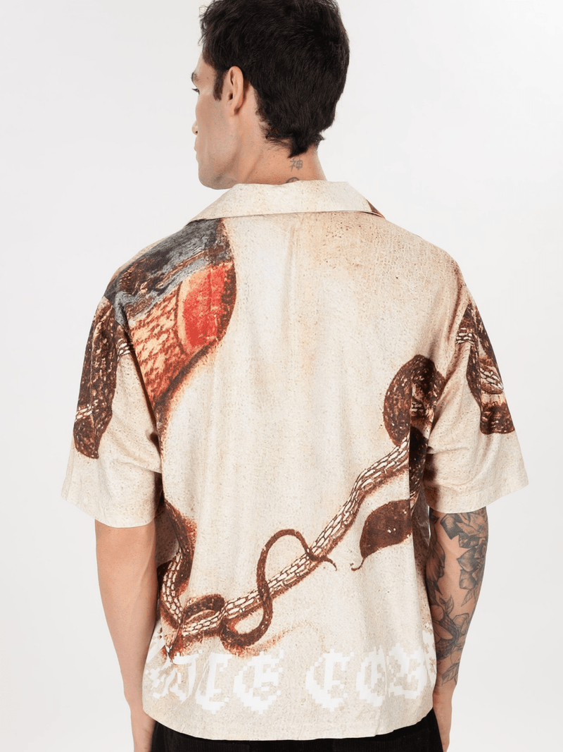Desert Coil Camp Shirt - White Cobra