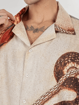 Desert Coil Camp Shirt - White Cobra