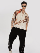 Desert Coil Camp Shirt - White Cobra
