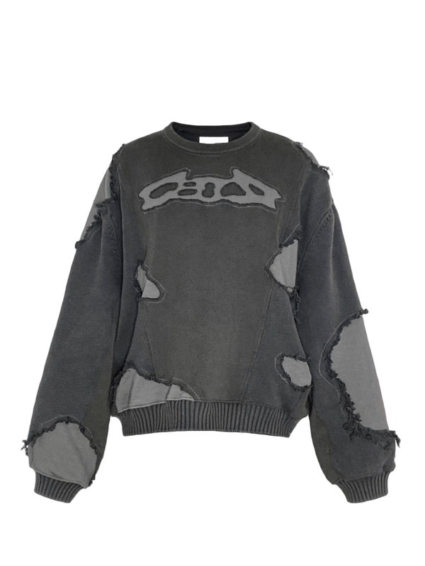 Distressed Sweater - White Cobra