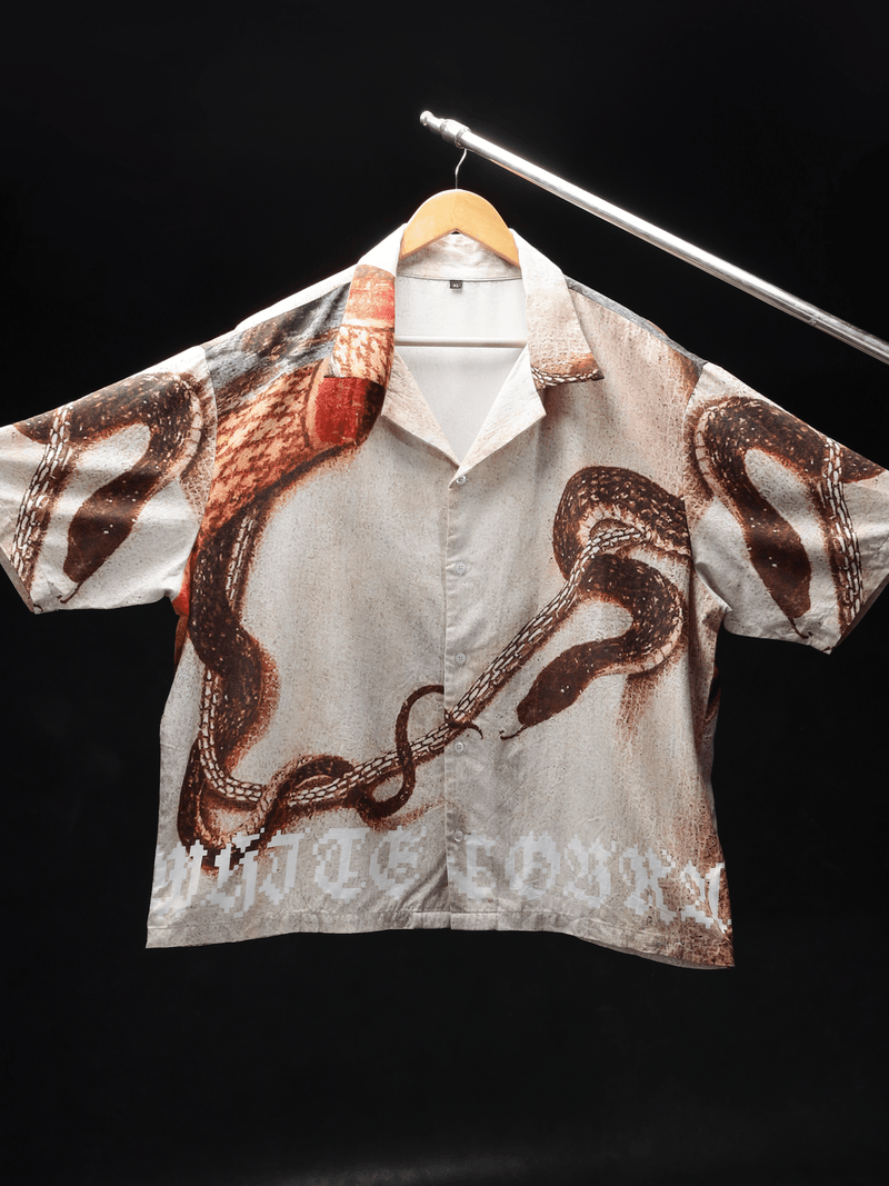 Desert Coil Camp Shirt - White Cobra