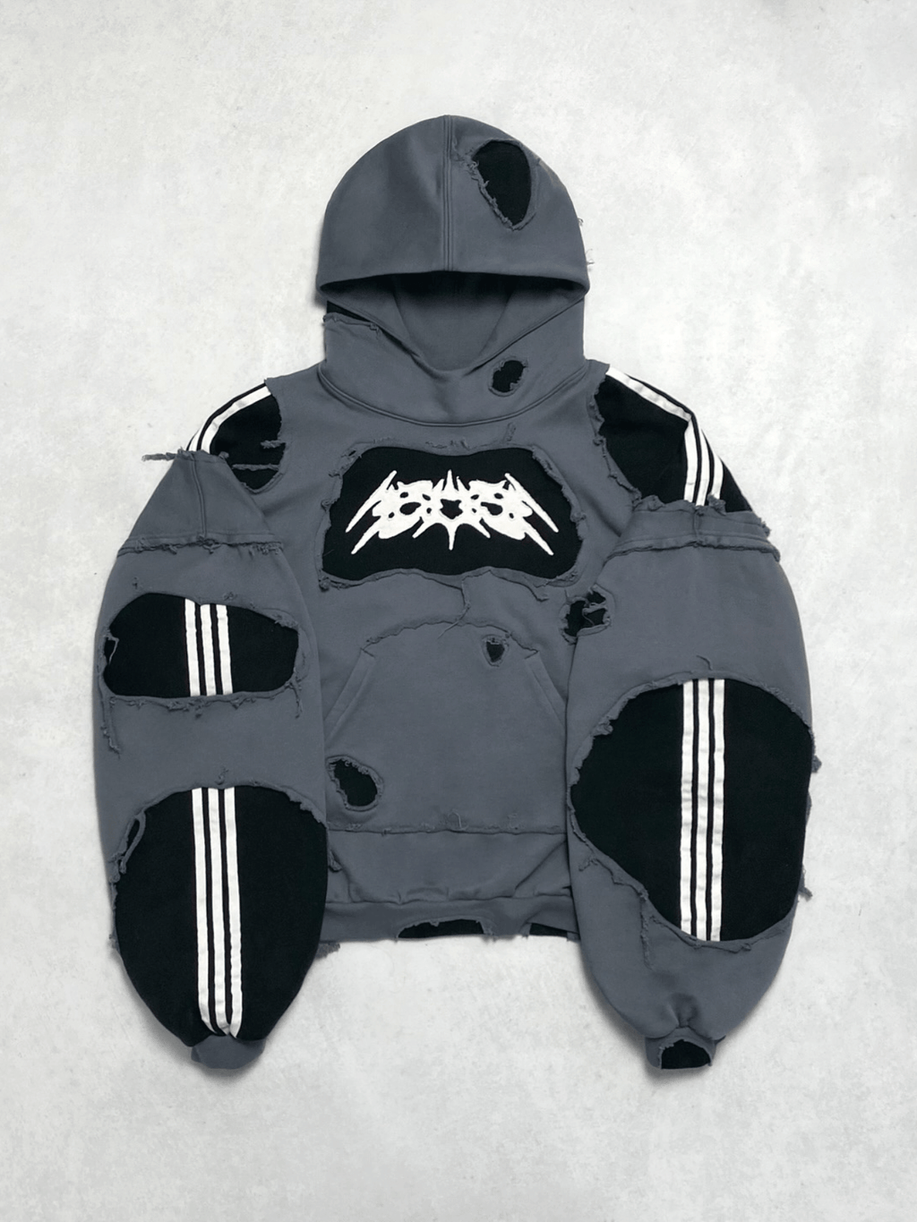 Ripped Stripes Hoodie