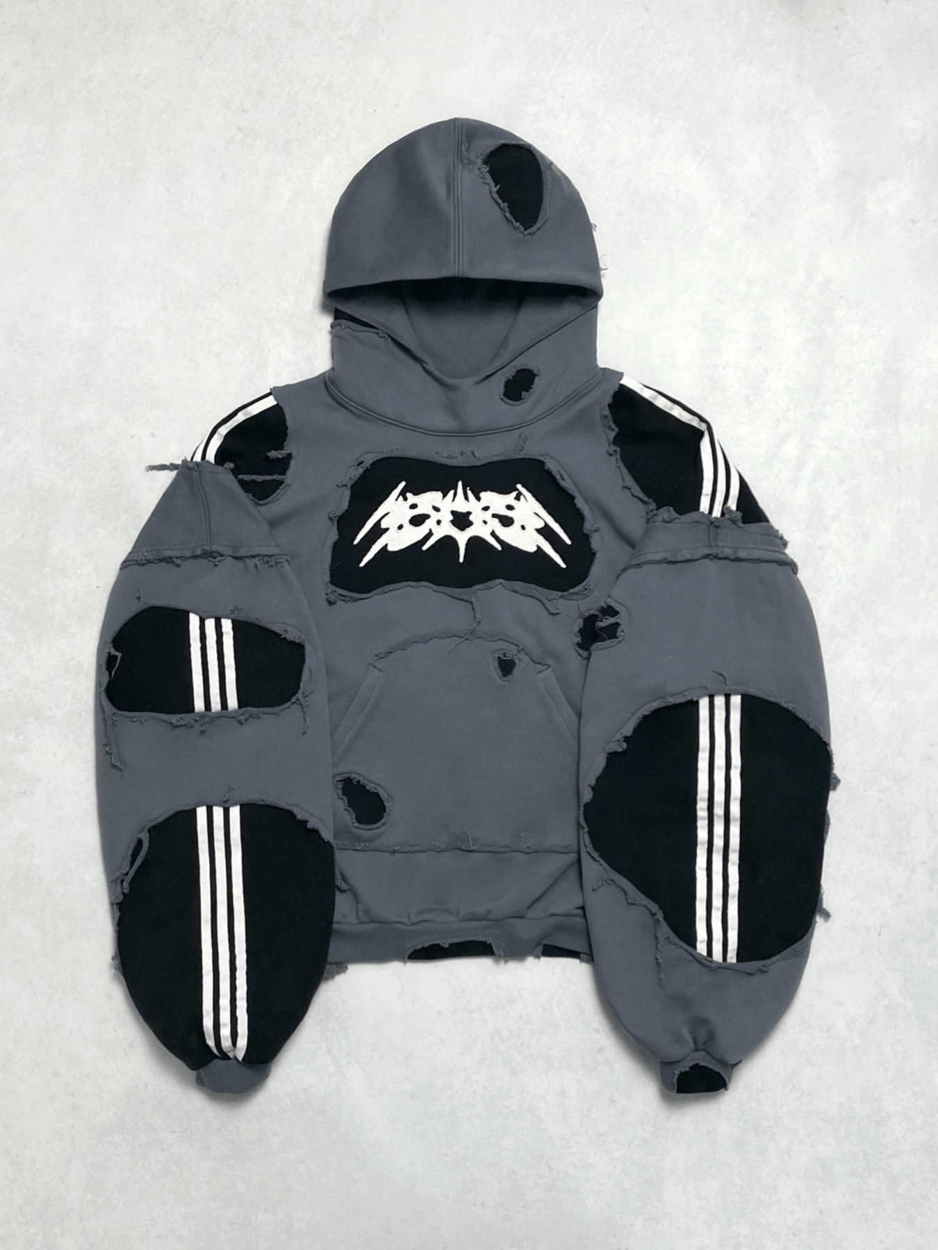 Ripped Stripes Hoodie