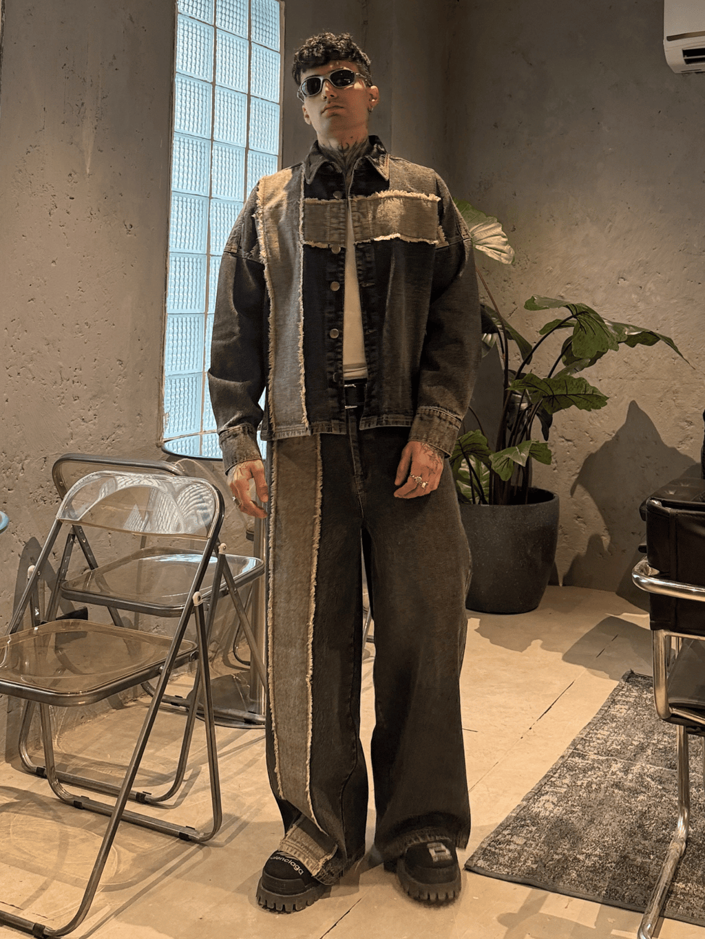 Undercut Denim Suit