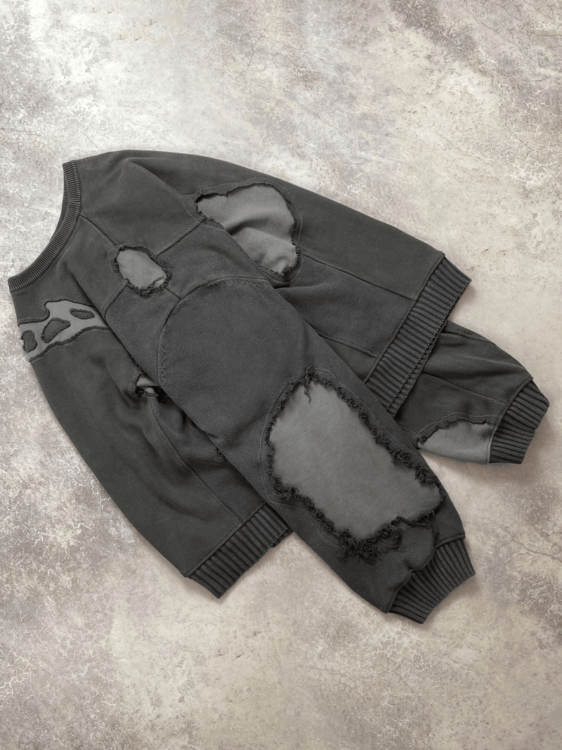 Distressed Sweater - White Cobra