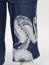 Venom Split Denim - White Cobra