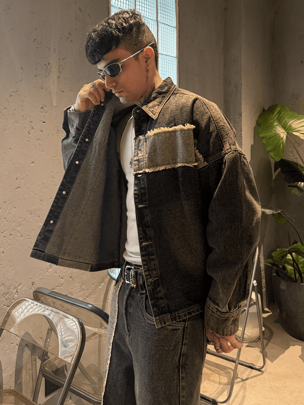 Undercut Denim Suit