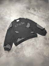 Distressed Sweater - White Cobra
