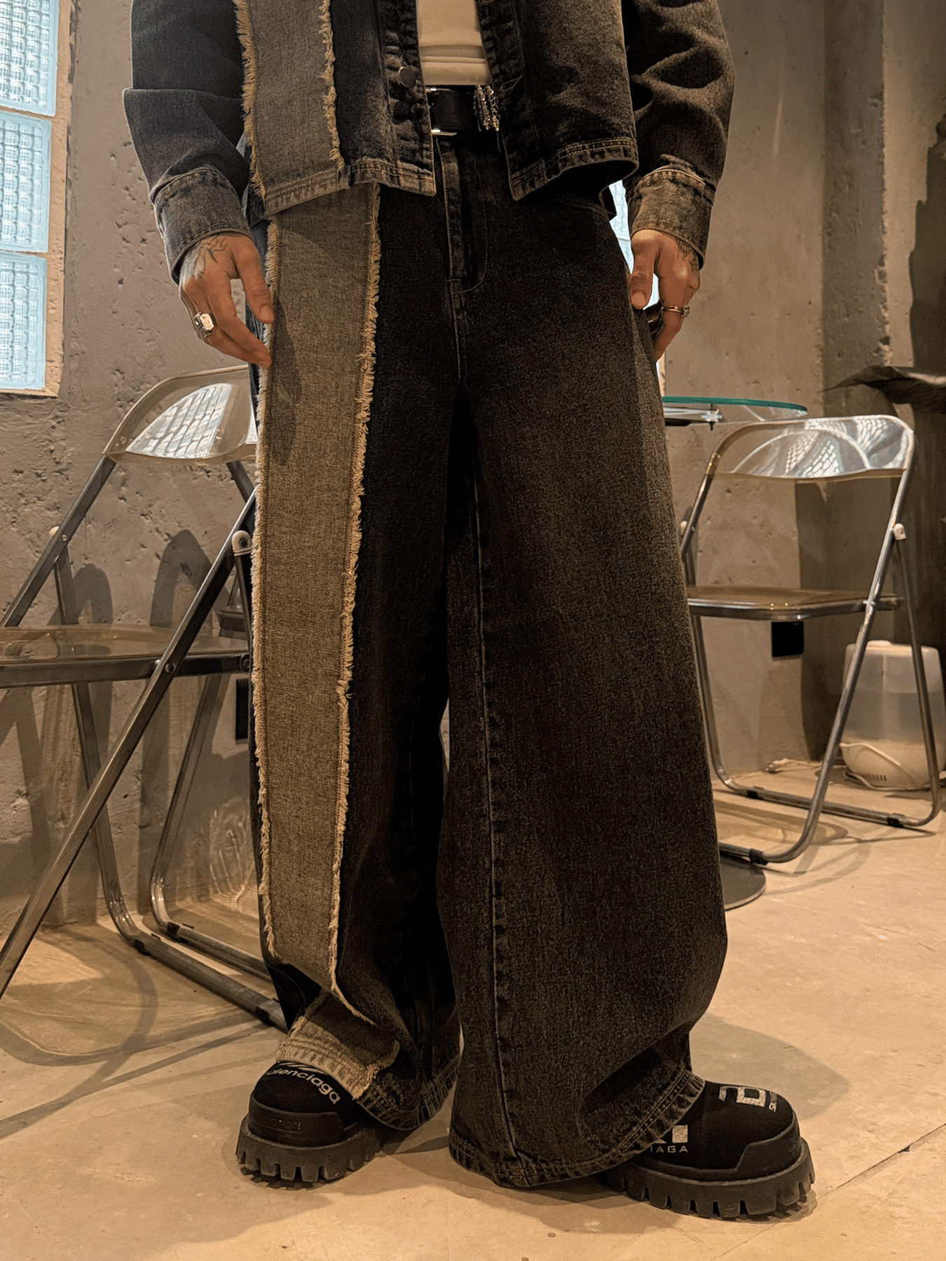 Undercut Denim Suit