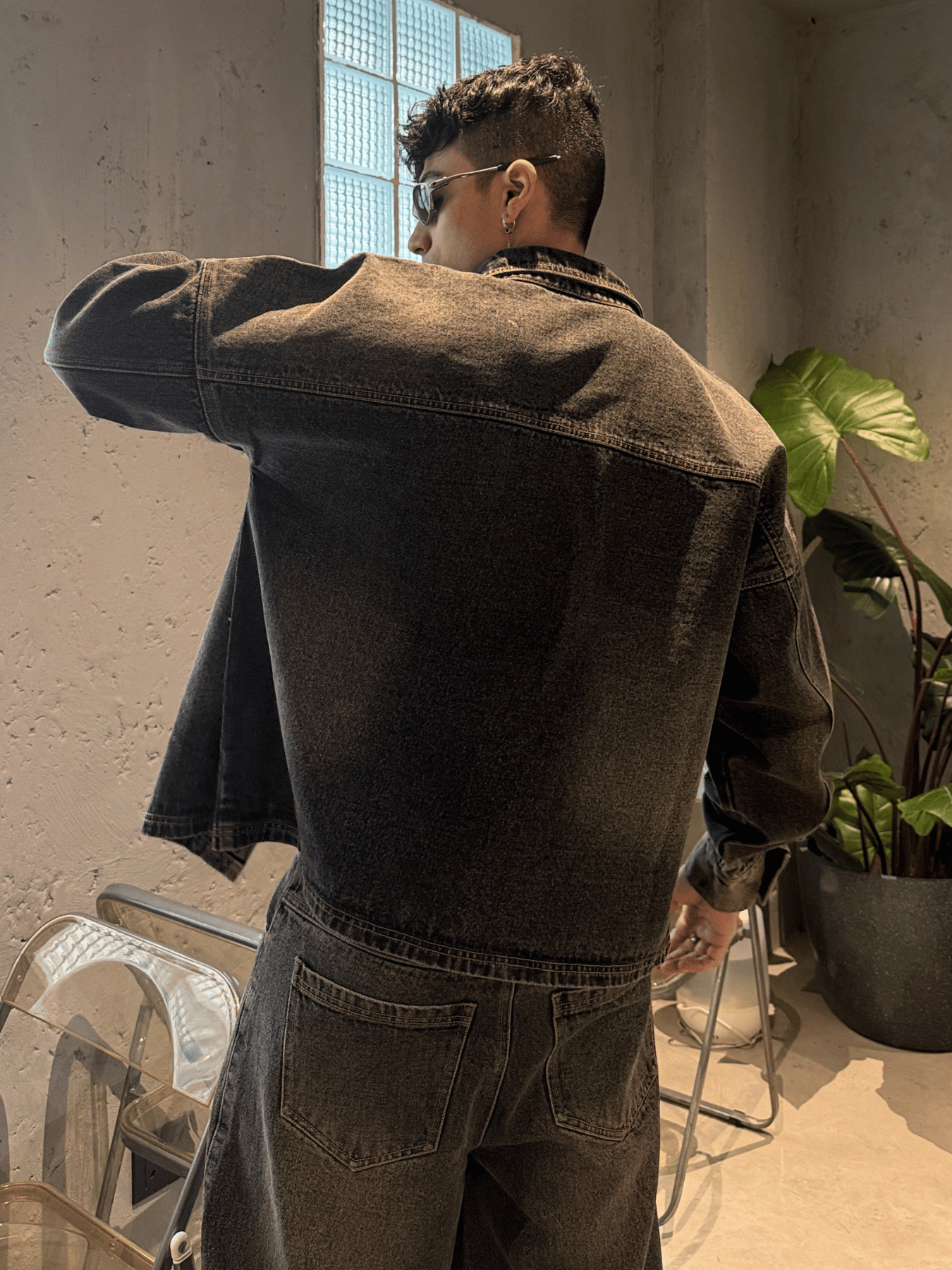 Undercut Denim Suit